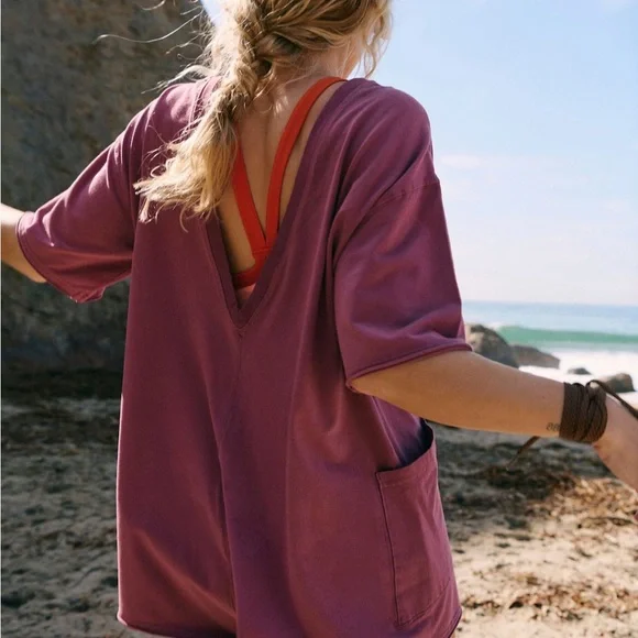 Free people Hot shot romper tee new without tags - Picture 6 of 10